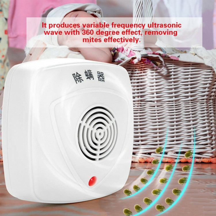 Household Wireless Ultrasonic Mites Removal Instrument Bed Vacuum Cleaner Mites Removal and Sterilization, US Plug(White) by buy2fix
