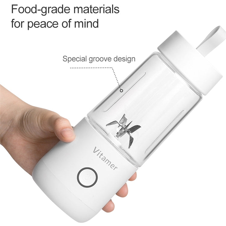 Vitamer USB Mini Portable Juicer Juice Blender Lemon Fruit Squeezers Reamers Bottle (White) - Electric juicers by buy2fix | Online Shopping UK | buy2fix