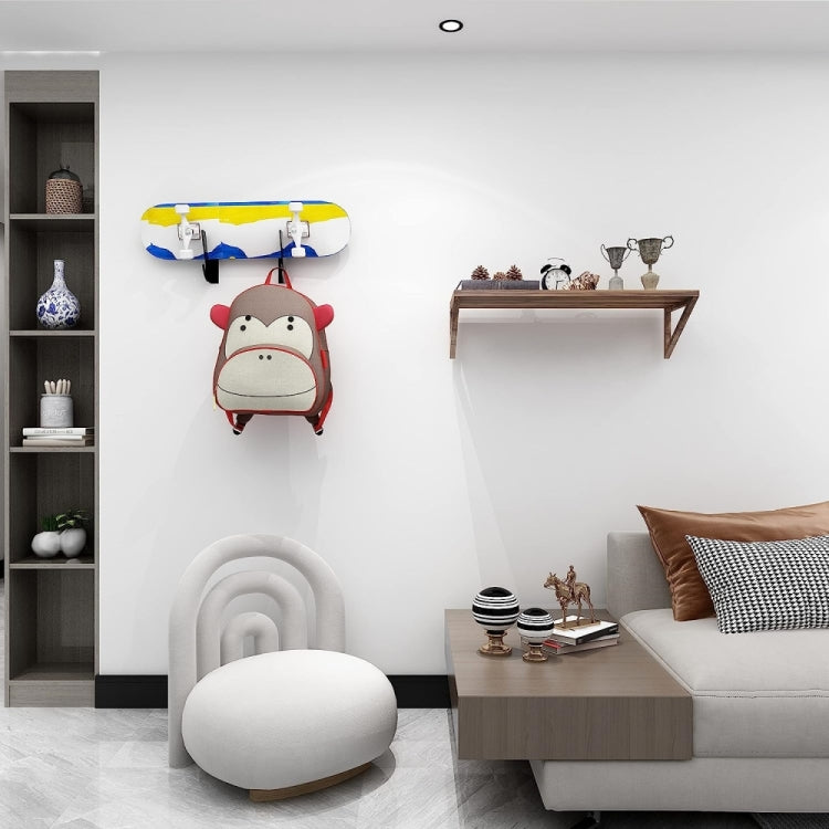 YX008 1 Pair Four-Wheel Skateboard Wall Mount Bracket by buy2fix