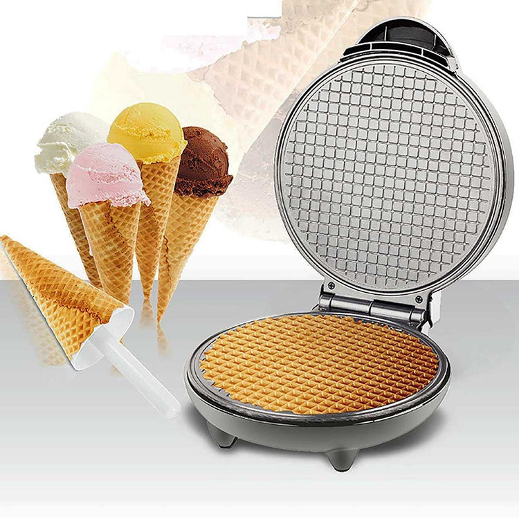 Electric Egg Roll Maker DIY Ice Cream Cone Machine Crispy Omelet Machine Pancake Machine, EU Plug by buy2fix