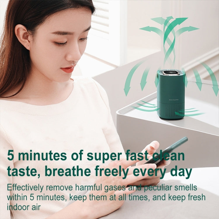 A8 Home Portable Air Purifier (Green) - Air Purifiers & Accessories by buy2fix | Online Shopping UK | buy2fix