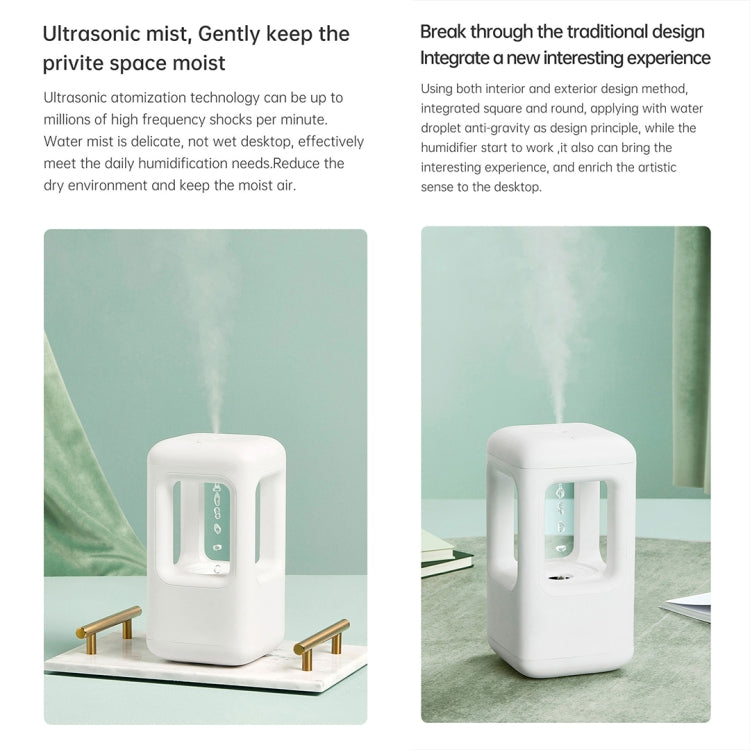 W08 Anti-Gravity Water Drop Humidifier Home Desktop Sprayer (White) - Air Purifiers & Accessories by buy2fix | Online Shopping UK | buy2fix