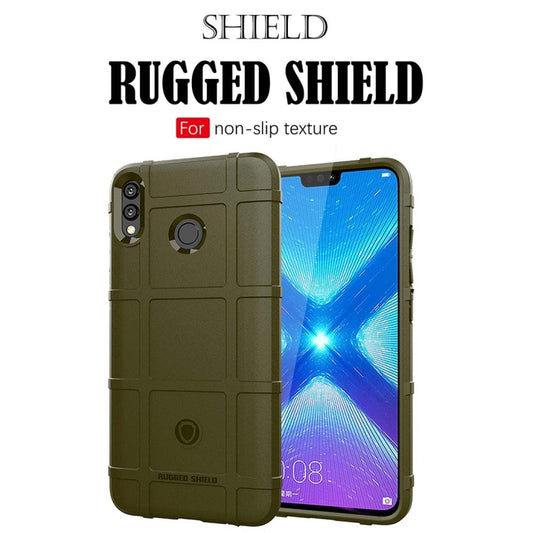 Shockproof Protector Cover Full Coverage Silicone Case for Huawei Honor 8X (Army Green) by buy2fix