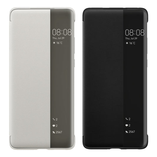 For Huawei P50 Pro Smart Display View Window Flip Leather Protective Case with Sleep / Wake-up Function(Black) - Huawei Cases by Huawei | Online Shopping UK | buy2fix