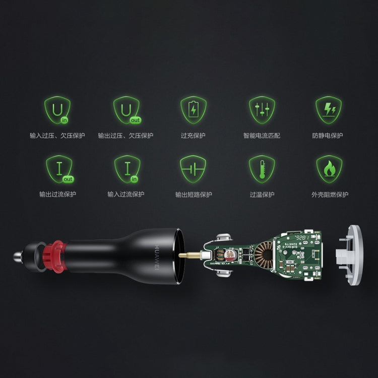 Original Huawei CP37 USB Car Charger Super Charge Version (Max 40W)(Dark Gray) by Huawei