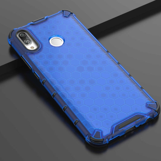 Honeycomb Shockproof PC + TPU Case for Huawei Y9 (2019) (Blue) by buy2fix