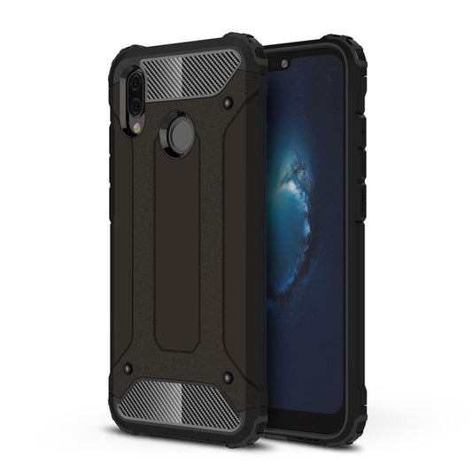For Huawei P20 Lite Full-body Rugged TPU + PC Combination Back Cover Case(Black) - Huawei Cases by buy2fix | Online Shopping UK | buy2fix