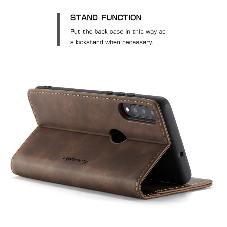 CaseMe-013 Multifunctional Retro Frosted Horizontal Flip Leather Case for Huawei P30 Lite, with Card Slot & Holder & Wallet (Coffee) - Huawei Cases by CaseMe | Online Shopping UK | buy2fix