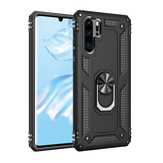 Armor Shockproof TPU + PC Protective Case for Huawei P30 Pro, with 360 Degree Rotation Holder (Black) by buy2fix