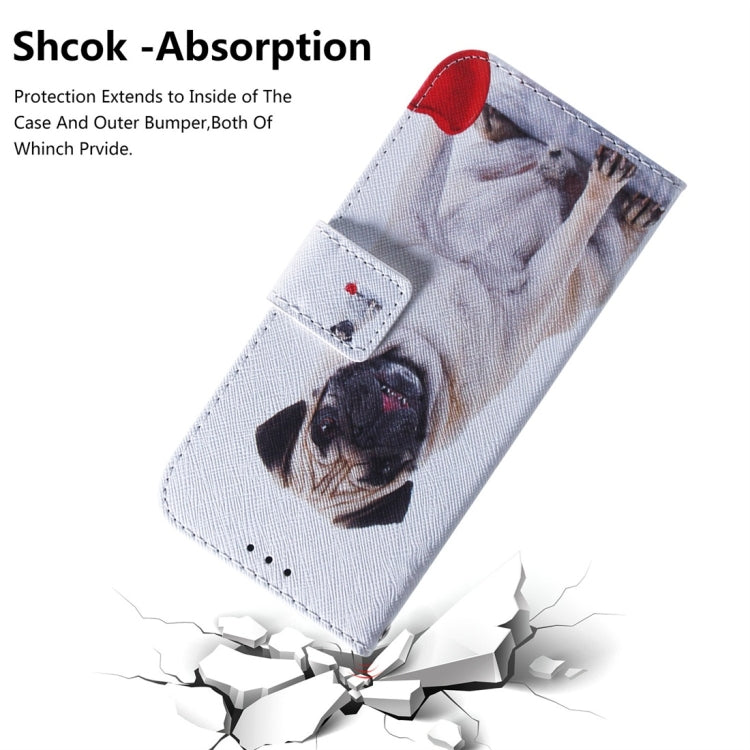 Pug Pattern Coloured Drawing Horizontal Flip Leather Case for Huawei P Smart+ 2019 / Nova 3i, with Holder & Card Slots & Wallet - Huawei Cases by buy2fix | Online Shopping UK | buy2fix
