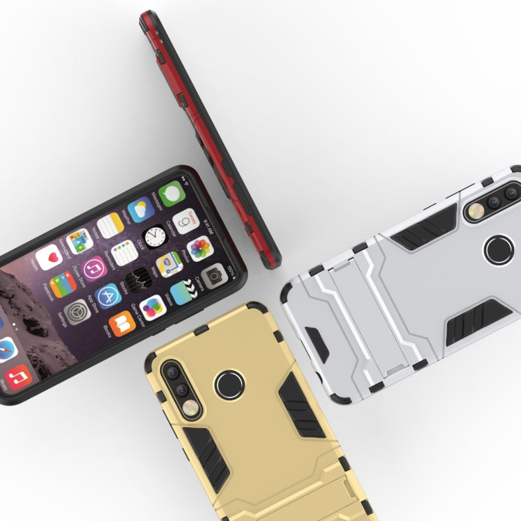 Shockproof PC + TPU Case for Huawei P30 Lite, with Holder(Black) by buy2fix