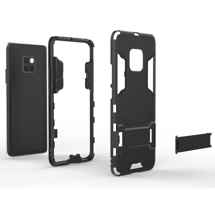 Shockproof PC + TPU Case for Huawei Mate 20 Pro, with Holder(Red) - Huawei Cases by buy2fix | Online Shopping UK | buy2fix