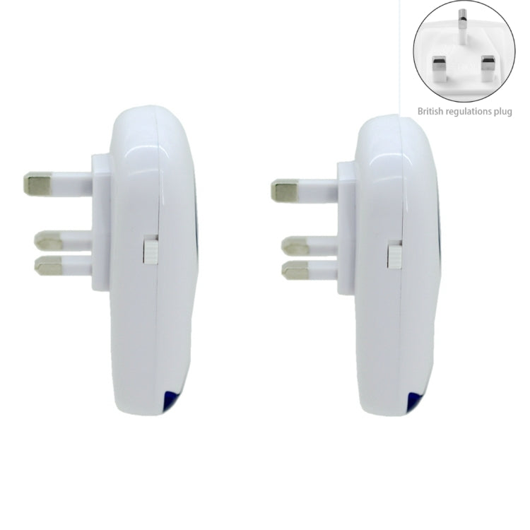 3W Electronic Ultrasonic Anti Mosquito Rat Insect Pest Repeller with Light, UK Plug, AC 90-240V - Repellents by buy2fix | Online Shopping UK | buy2fix