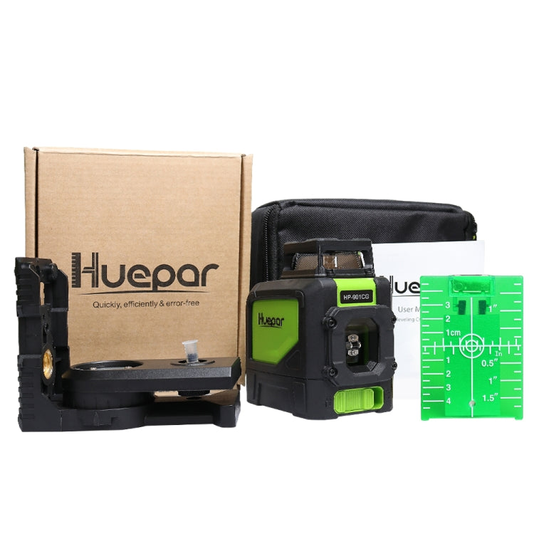 901CG H360 Degrees / V130 Degrees Laser Level Covering Walls and Floors 5 Line Green Beam IP54 Water / Dust proof(Green) - Laser Rangefinder by buy2fix | Online Shopping UK | buy2fix