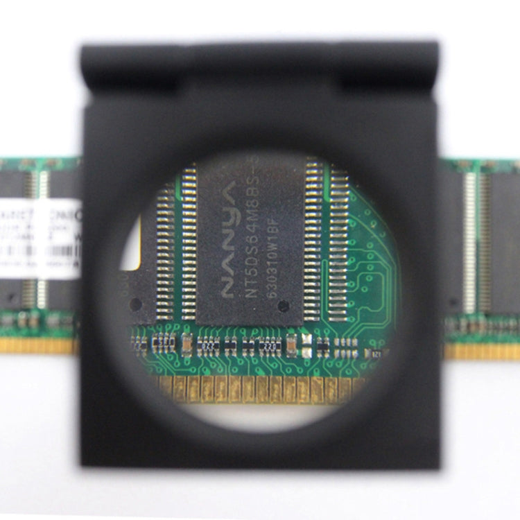 Mini Desk Style 10x Magnification Loupe Metal Antique Magnifier (Black) by buy2fix