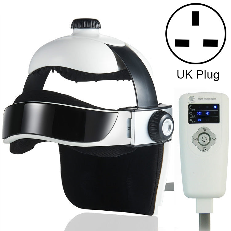 Electronic Air Pressure Head Massager, Relaxed Music Helmet Massager, UK Plug - Massage & Relaxation by buy2fix | Online Shopping UK | buy2fix