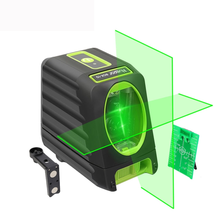 BOX-1G 1V1H 40mW & 10mW 2 Line Green Beam Laser Level Covering Walls and Floors (Green) - Laser Rangefinder by buy2fix | Online Shopping UK | buy2fix