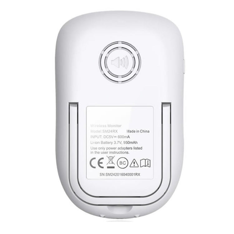 BM-SM24 2.4 inch LCD 2.4GHz Wireless Surveillance Camera Baby Monitor with 8-IR LED Night Vision, Two Way Voice Talk(White) - Baby Monitor by buy2fix | Online Shopping UK | buy2fix