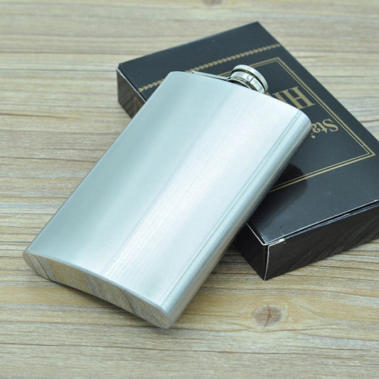 285mL (10oz) Outdoor Sports Handy Home Travel Wild Stainless Steel Portable Hip Flask(without Small Funnel)(Silver 285mL (10oz)) by buy2fix