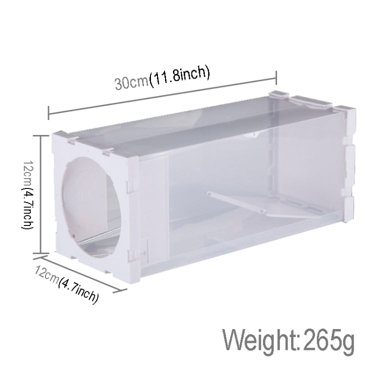 Door Humane Animal Live Cage, Rat, Mouse and More Small Rodents PP Material Transparent Cage Trap by buy2fix