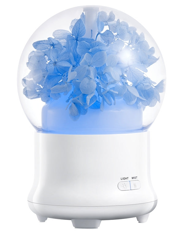 ML-824 100ML Gypsophila Flowers Aromatherapy Diffuser Air Humidifier with Colorful LED Light for Office / Home(Blue) - Air Purifiers & Accessories by buy2fix | Online Shopping UK | buy2fix