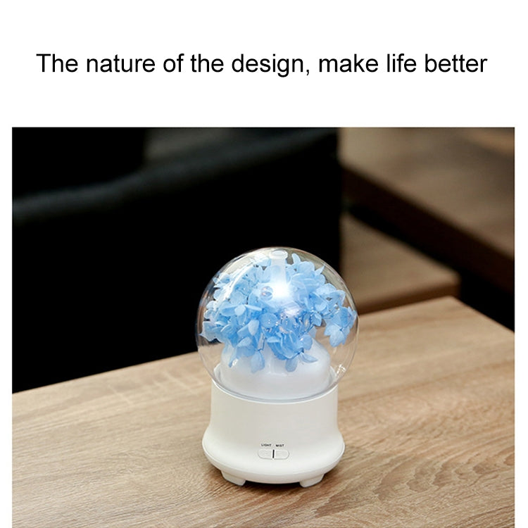 ML-824 100ML Gypsophila Flowers Aromatherapy Diffuser Air Humidifier with Colorful LED Light for Office / Home(Green) - Air Purifiers & Accessories by buy2fix | Online Shopping UK | buy2fix