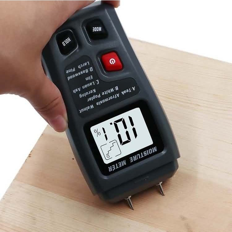 Rechargeable Wood Moisture Tester Moisture Measurement for Wood Flooring and Carton without Battery - PH & Moisture Meter by buy2fix | Online Shopping UK | buy2fix