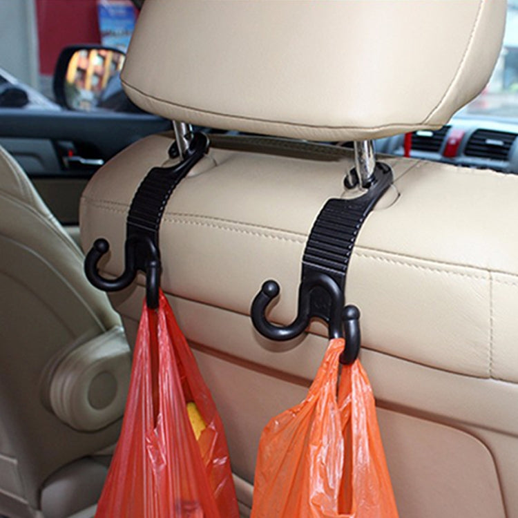 2 PCS Young Player Claw Shape Durable Car Seat Back Hook Trunk Bag Hanger Holder Auto Headrest Luggage Hook (Black) by buy2fix