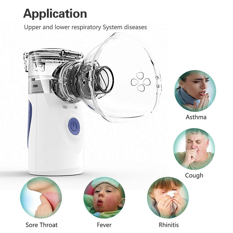 Portable Ultrasonic Nebulizer Mini Handheld Inhaler Respirator Health Care Home Machine Atomizer for Children by buy2fix