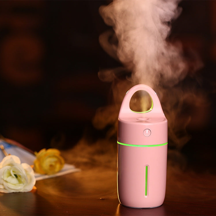 1.5W - 2W 175ml Mini Portable USB Negative Ions Humidifier Beauty and Water Supplement Instrument with Colorful LED Light(Pink) - Air Purifiers & Accessories by buy2fix | Online Shopping UK | buy2fix