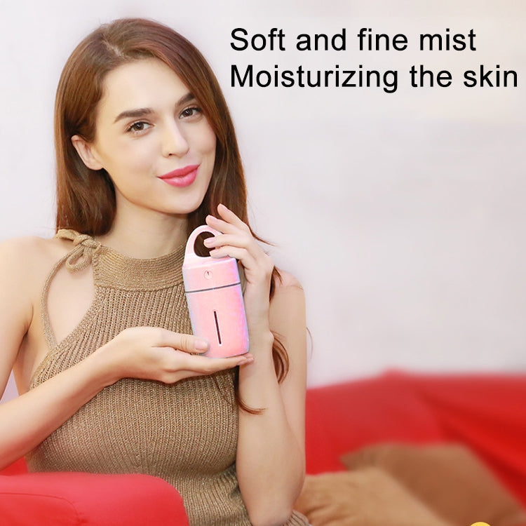 1.5W - 2W 175ml Mini Portable USB Negative Ions Humidifier Beauty and Water Supplement Instrument with Colorful LED Light(Pink) - Air Purifiers & Accessories by buy2fix | Online Shopping UK | buy2fix