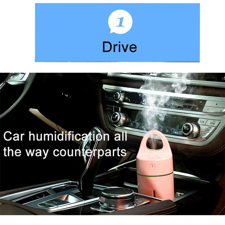 1.5W - 2W 175ml Mini Portable USB Negative Ions Humidifier Beauty and Water Supplement Instrument with Colorful LED Light(Pink) - Air Purifiers & Accessories by buy2fix | Online Shopping UK | buy2fix