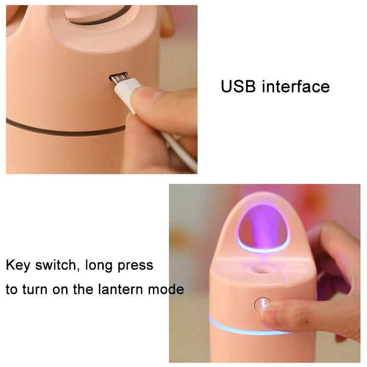 1.5W - 2W 175ml Mini Portable USB Negative Ions Humidifier Beauty and Water Supplement Instrument with Colorful LED Light(Pink) - Air Purifiers & Accessories by buy2fix | Online Shopping UK | buy2fix