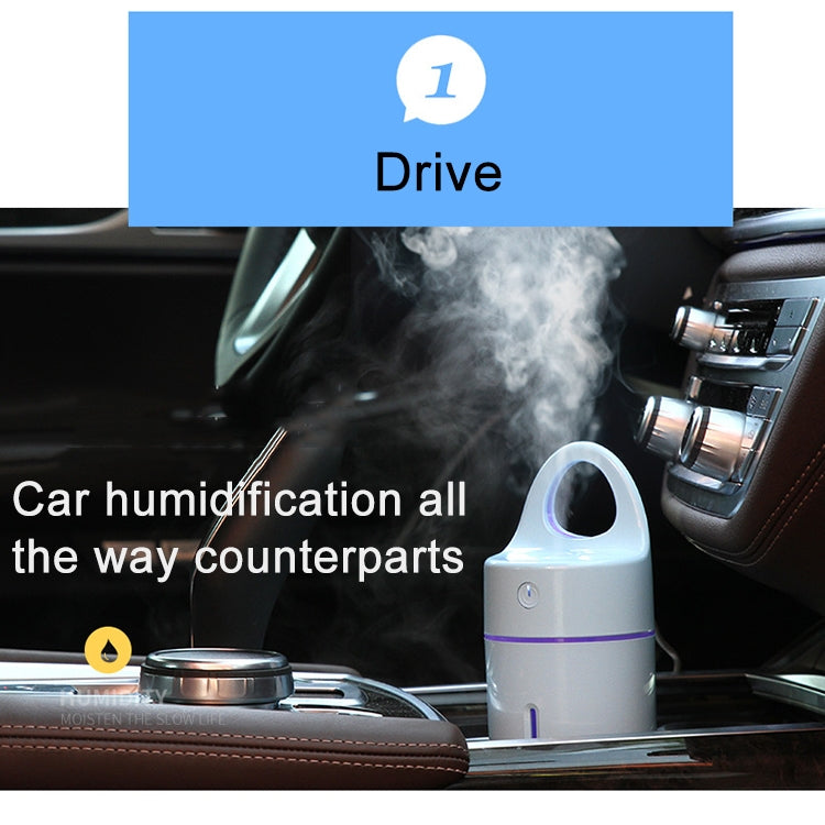 1.5W - 2W 175ml Mini Portable USB Negative Ions Humidifier Beauty and Water Supplement Instrument with Colorful LED Light(White) - Air Purifiers & Accessories by buy2fix | Online Shopping UK | buy2fix