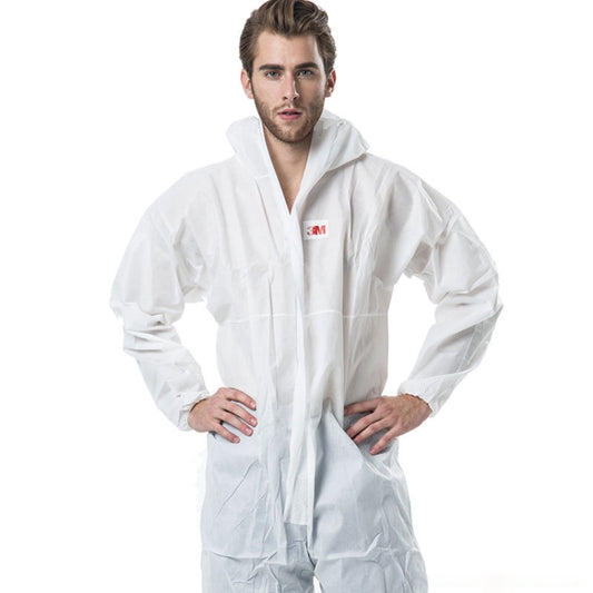 3M 4515 One-piece White Anti-static Anti-chemical Dustproof Sandblasting Suit with Cap, Size: M - Protective Clothing by buy2fix | Online Shopping UK | buy2fix