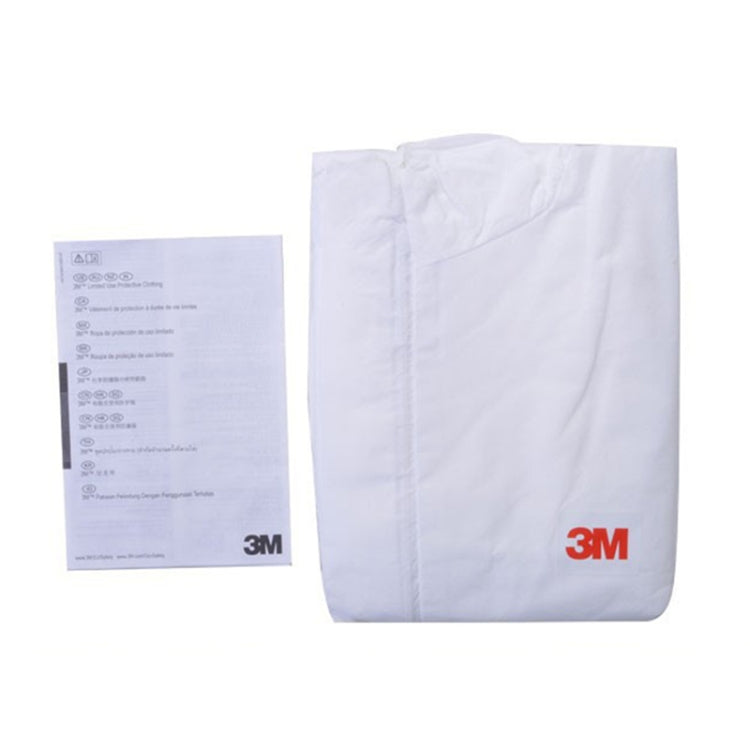 3M 4515 One-piece White Anti-static Anti-chemical Dustproof Sandblasting Suit with Cap, Size: M - Protective Clothing by buy2fix | Online Shopping UK | buy2fix