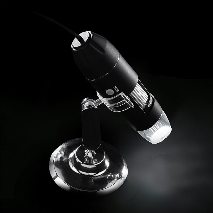 USB Magnifier HD 0.3MP Image Sensor 2560x1920P USB Digital Microscope with 8 LED & Professional Stand - Digital Microscope by buy2fix | Online Shopping UK | buy2fix