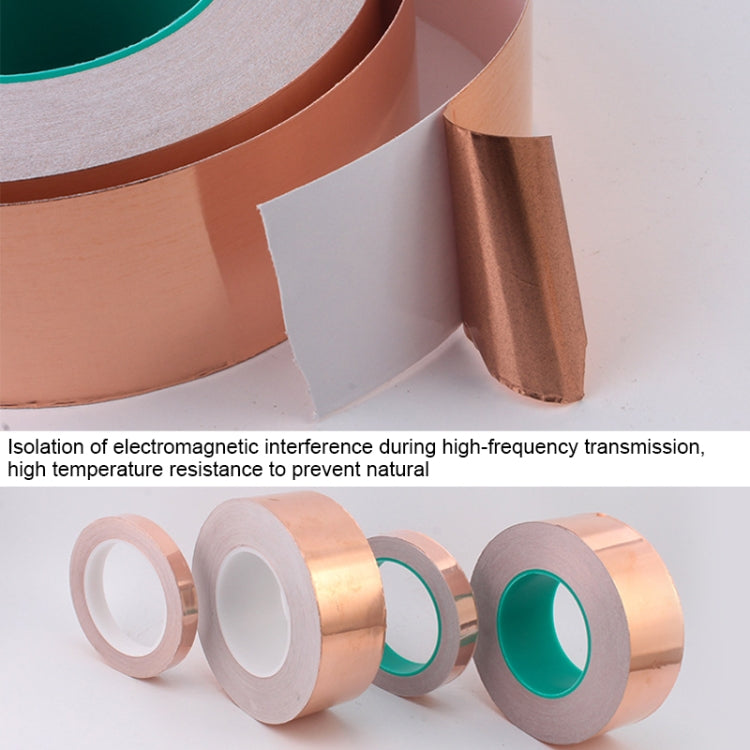 Pure Copper Double-sided Conductive Copper Foil Tape Signal Masking Tape, Size: 20m x 10mm - Tapes by buy2fix | Online Shopping UK | buy2fix