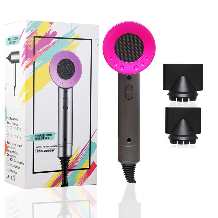 High-power 2000W Anionic Cold Hot Air Constant Temperature Hair Dryer, UK Plug(Red + Black) by buy2fix