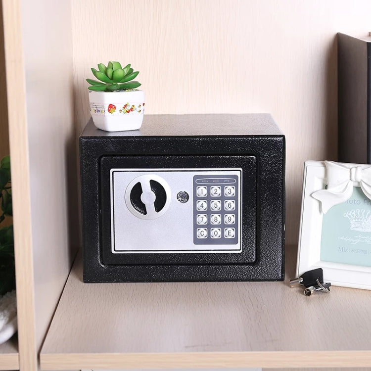 17E Home Mini Electronic Security Lock Box Wall Cabinet Safety Box with Coin-operated Function(Bronze) - Safety Box by buy2fix | Online Shopping UK | buy2fix