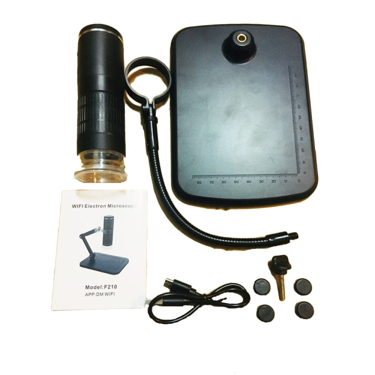F210 HD 1080P WIFI 1000X Magnification Digital Microscope with 8 LED Light by buy2fix