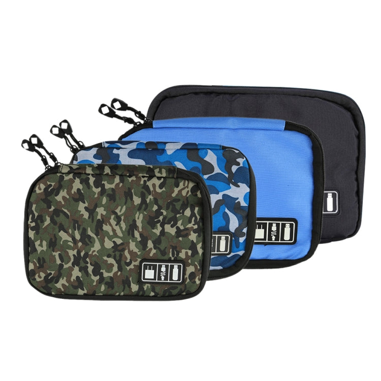 Portable Travel Organizer Storage Collection Bag Case Pouch Digital Gadget Electronic Accessories, Size: 25.7*18.5*1.2cm(Black) - Storage Bags by buy2fix | Online Shopping UK | buy2fix