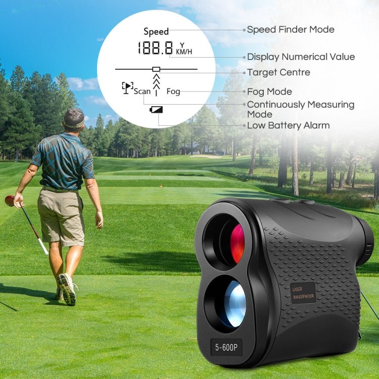 5-600P Handheld Golf Laser Distance Measuring Instrument Telescope Range Finder Distance Measurer, 600m - Binoculars by buy2fix | Online Shopping UK | buy2fix