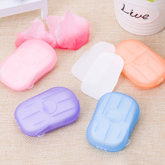 5 PCS Disposable Portable Travel Boxed Confetti Soap Mini Soap Paper, Random Color Delivery by buy2fix