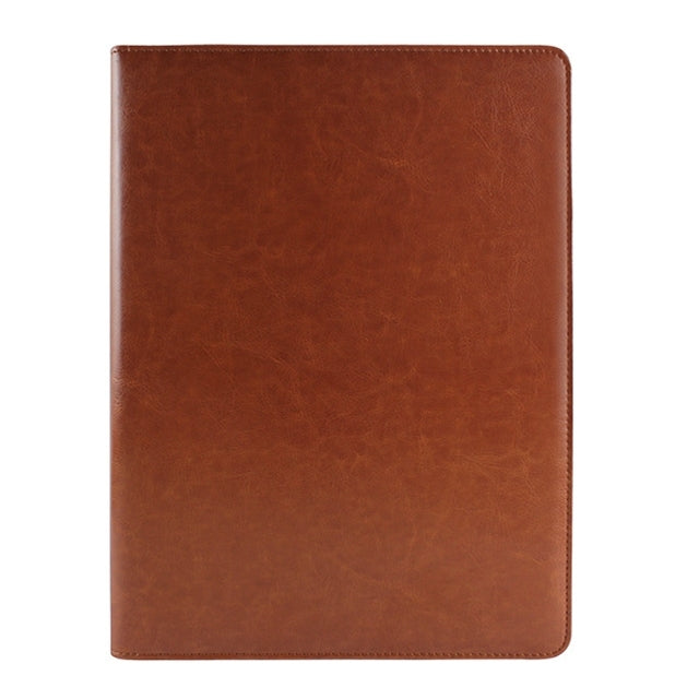 Office Supplies Business Style Leather Document Folder with 30-pages A4 Note Pad & Calculator(Brown) - File Folder by buy2fix | Online Shopping UK | buy2fix