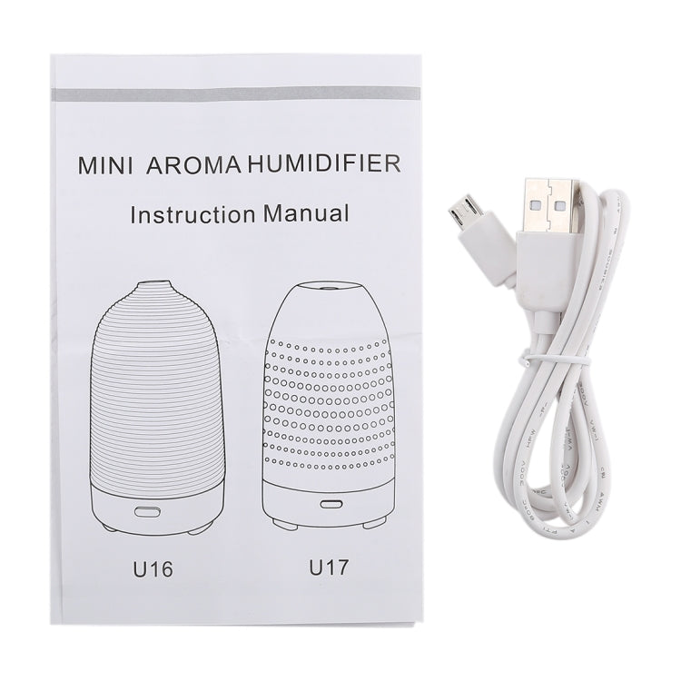 5W Honeycomb Texture Mini Humidifier with Colorful Light, Capacity: 50ml, DC 5V(White) - Air Purifiers & Accessories by buy2fix | Online Shopping UK | buy2fix