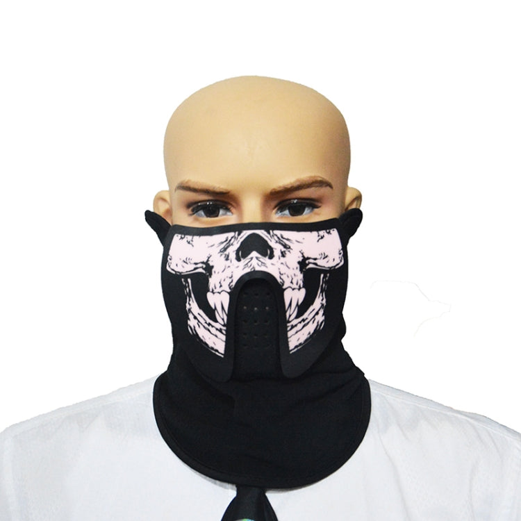 FG-MA-023 Halloween Mask Voice Control LED Cold Light Terror Cosplay Mask - Halloween Masks by buy2fix | Online Shopping UK | buy2fix