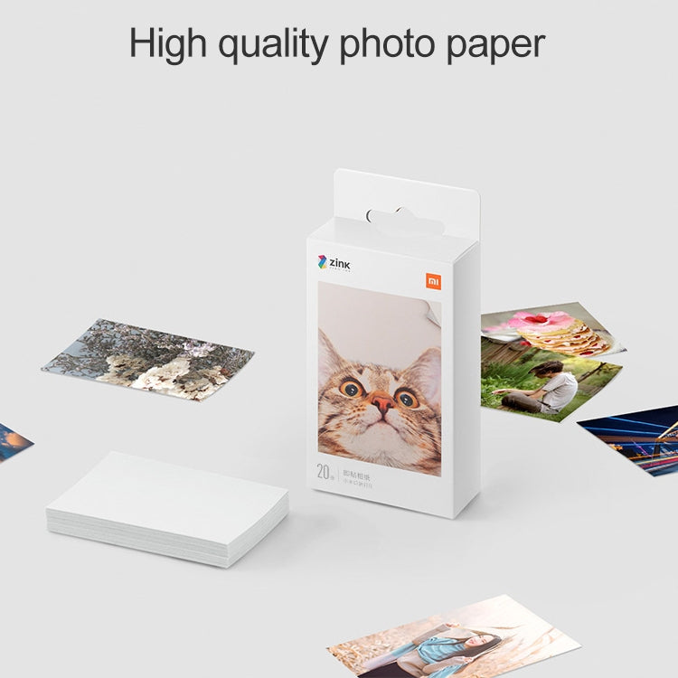 50 PCS Original Xiaomi Print Photographic Paper Paste Paper for Xiaomi Pocket Photo Printer by Xiaomi