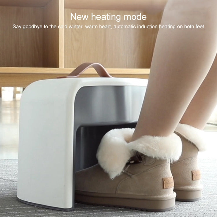 Household Office Radiator Warmer Electric Heater Warm Air Blower Intelligent Induction Foot Warmer (White) by buy2fix