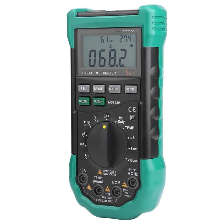 BSIDE MS8229 Digital Multimeter LUX Noise Meter Temperature Humidity Tester - Digital Multimeter by BSIDE | Online Shopping UK | buy2fix